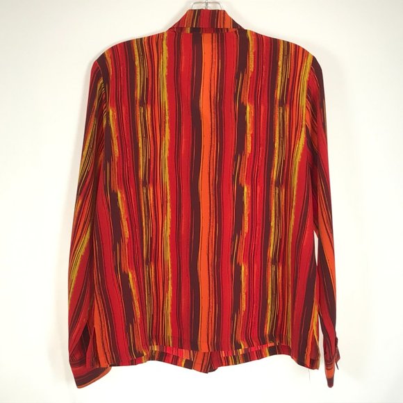 San Andre Vintage 70s Tie Neck Button Down Blouse - Picture 4 of 4